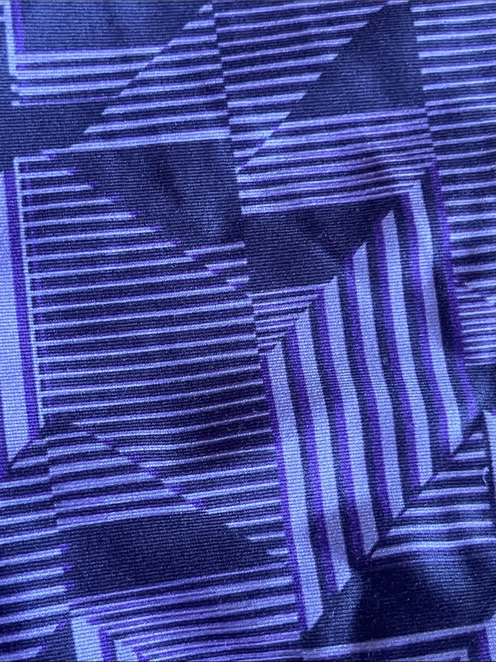 Under Armour Purple Geometric Girls' Performance capri Leggings - Picture 4 of 10